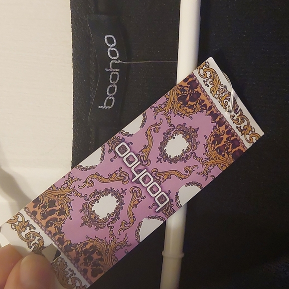 Boohoo long sleeve wrap midi dress - Picture 5 of 10